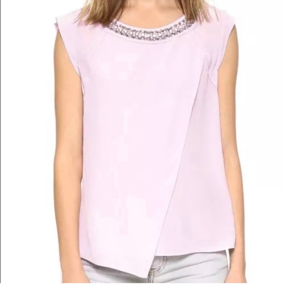 Rebecca Taylor silk light purple blouse size 4